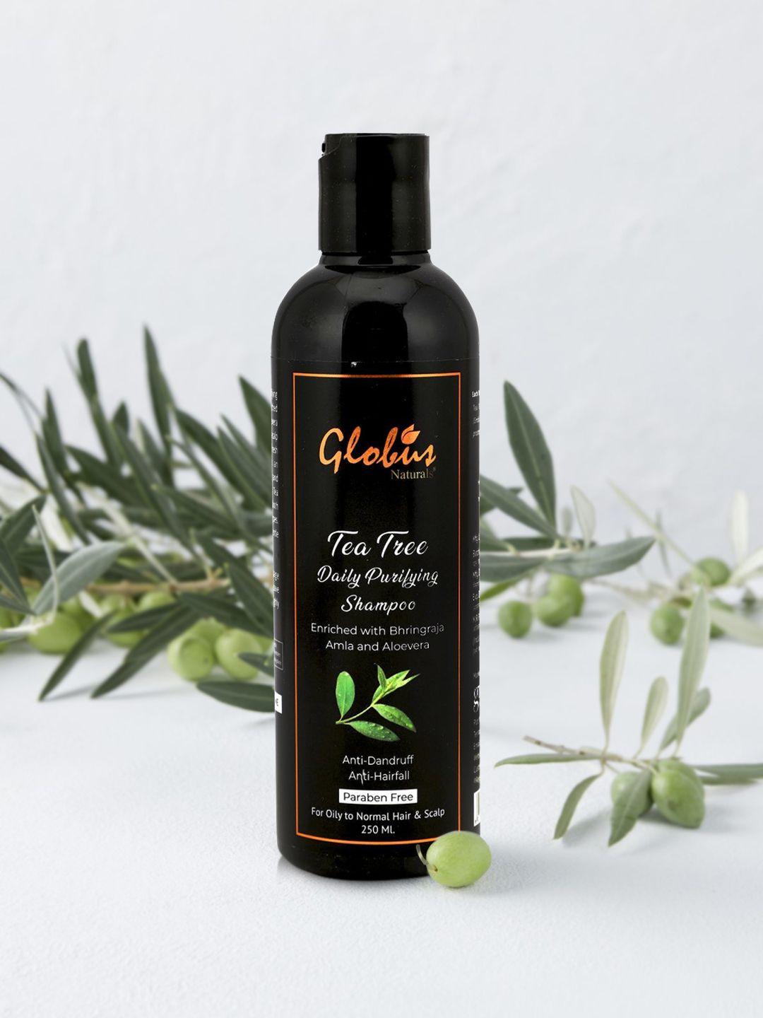 globus naturals tea tree daily purifying shampoo 250 ml