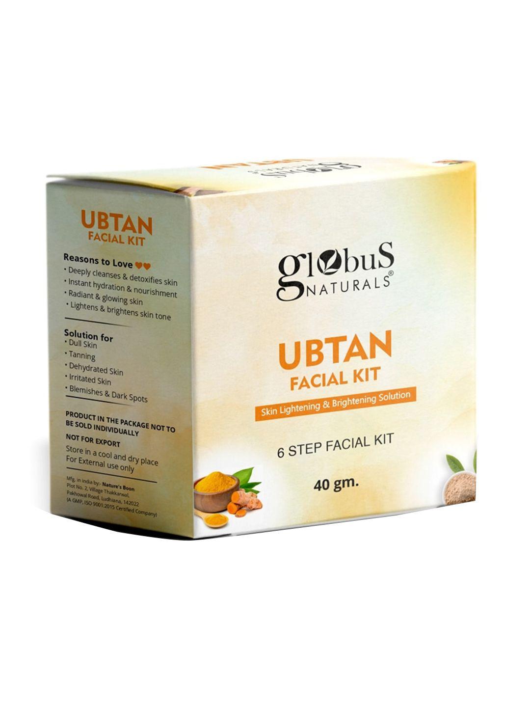 globus naturals ubtan 6 step facial kit for skin lightening - 40 g