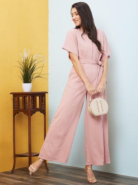 globus pink maxi jumpsuit