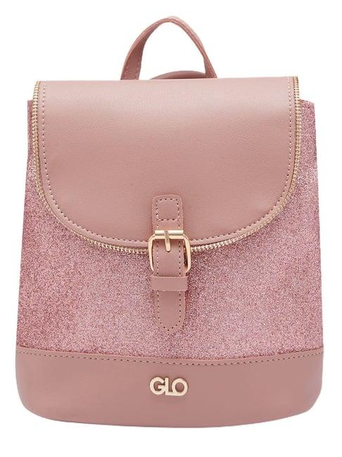 globus pink shimmer medium backpack