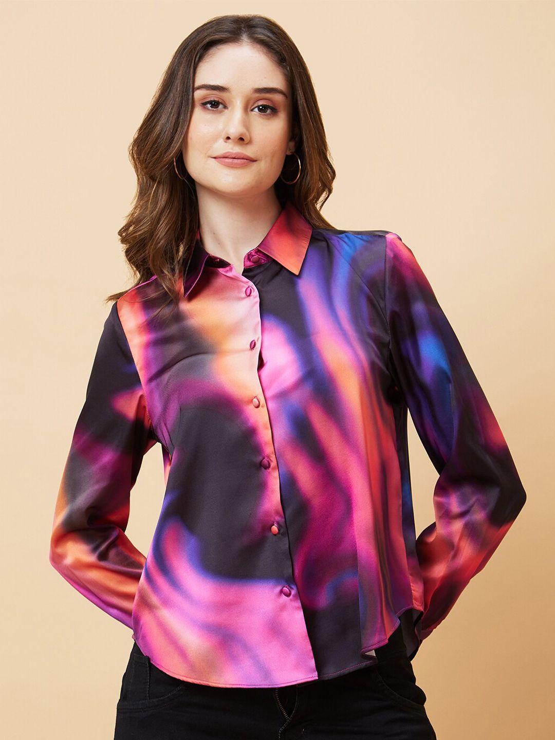 globus print shirt style top