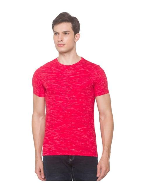 globus red slub t-shirt