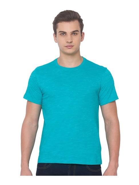 globus turquoise slub t-shirt