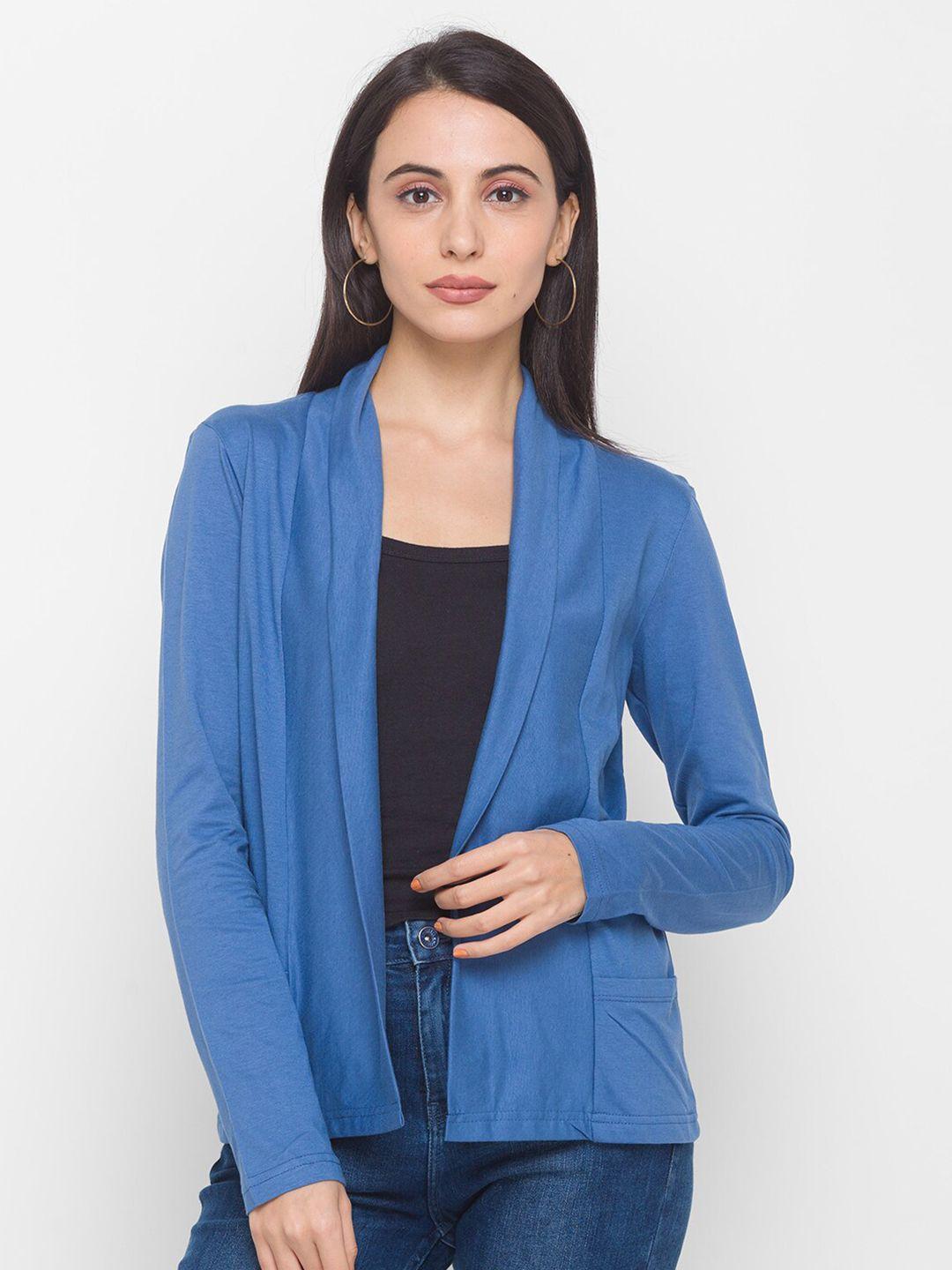 globus women blue shrug