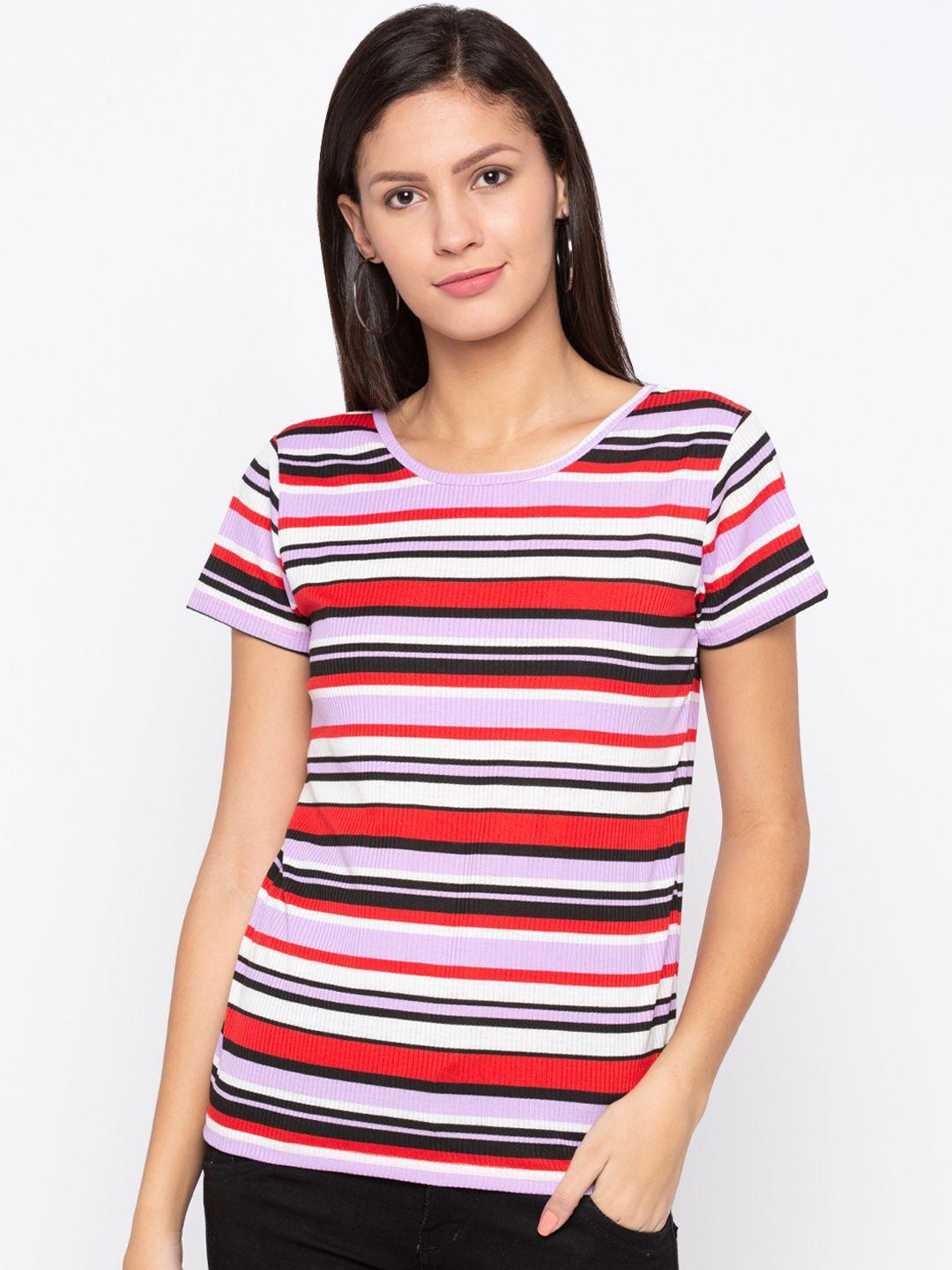 globus women multicoloured striped top