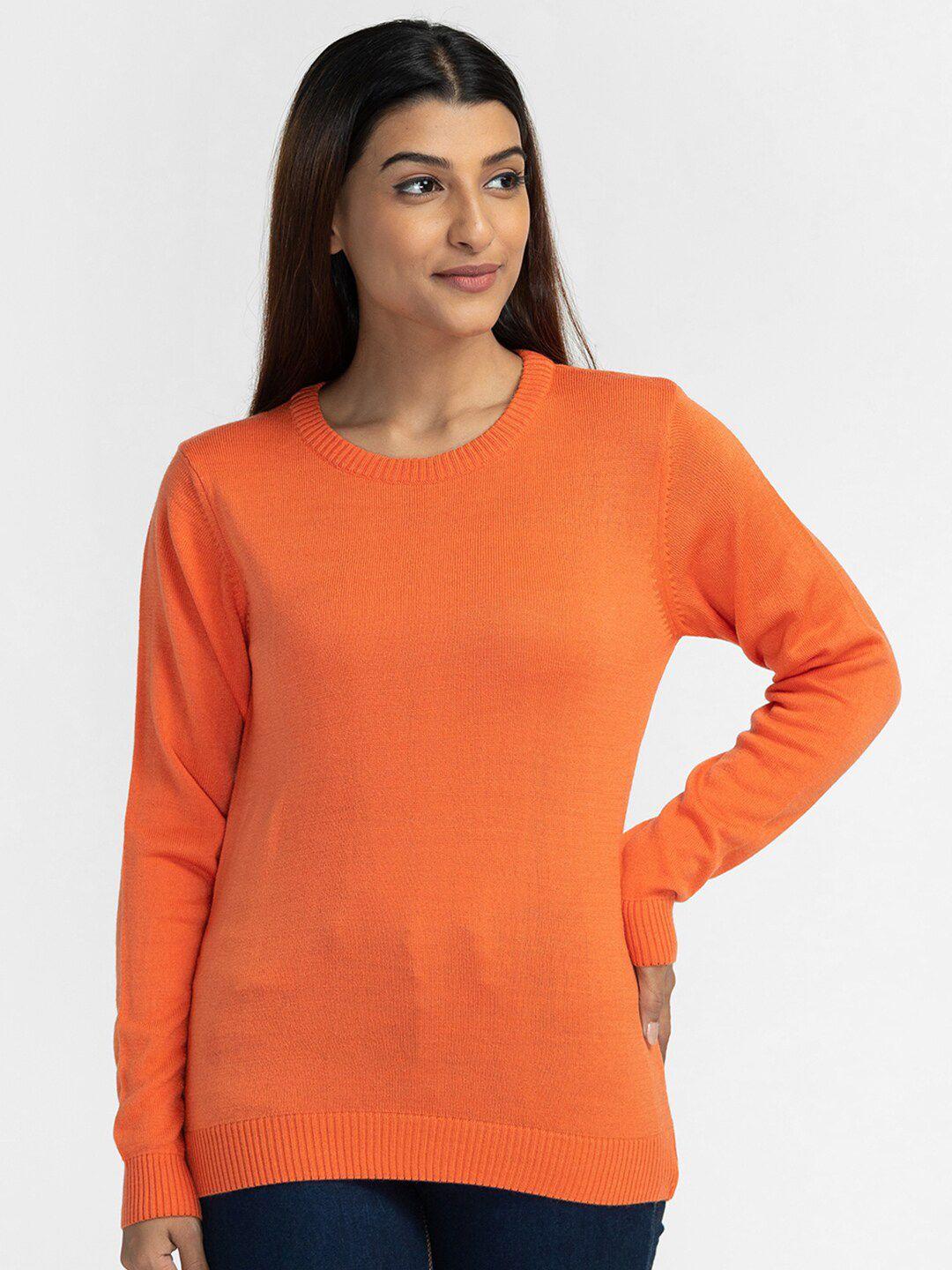 globus women orange pullover