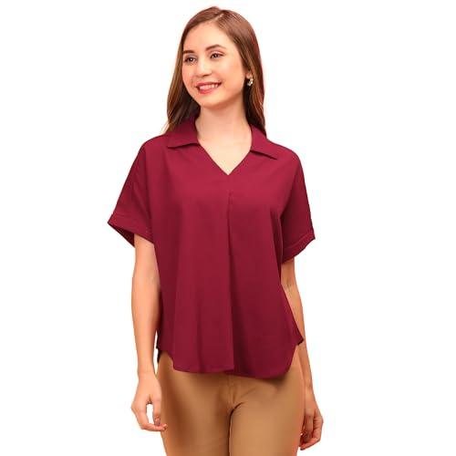 globus women tops (3641824004_maroon_l)