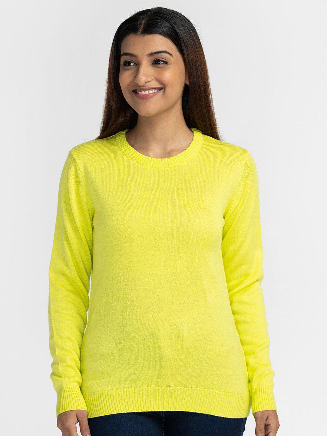 globus women yellow pullover