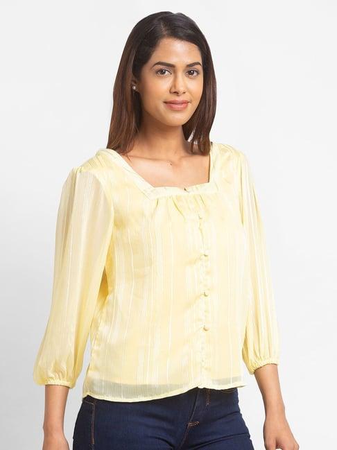 globus yellow striped top