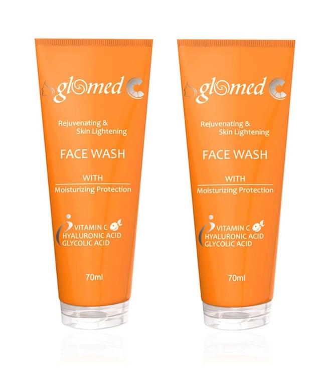 glomed c face wash with moisturizing protection pack of 2 - 70 ml