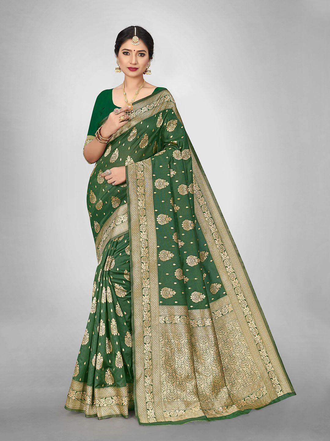 glorisa ethnic motif woven design zari silk banarasi saree