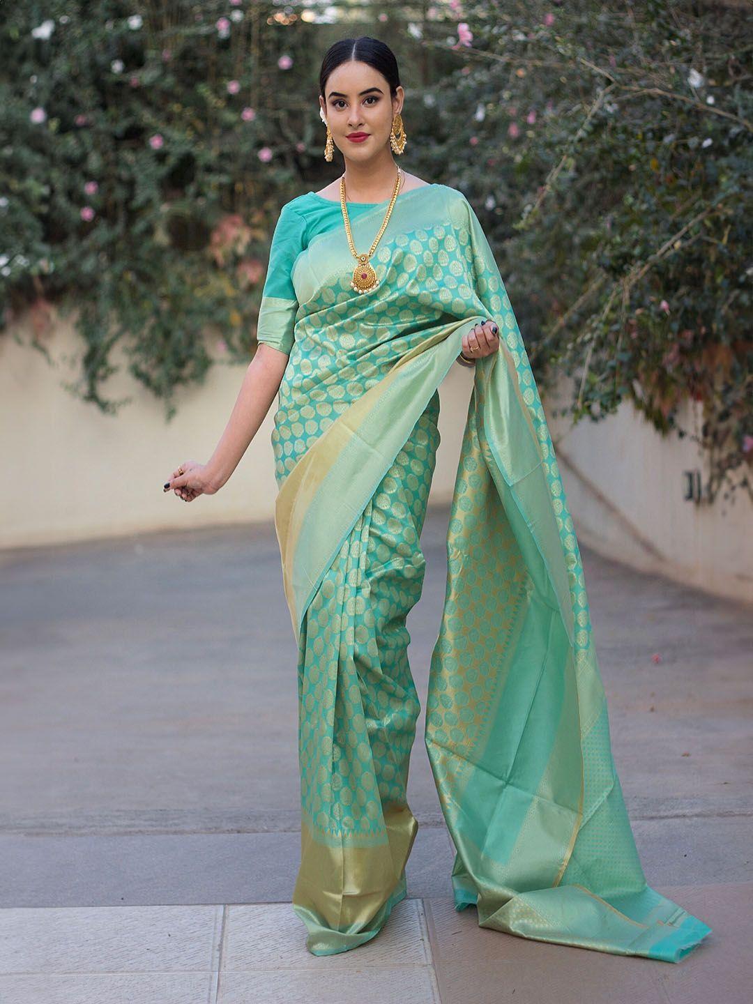 glorisa ethnic motifs woven design zari kanjeevaram saree