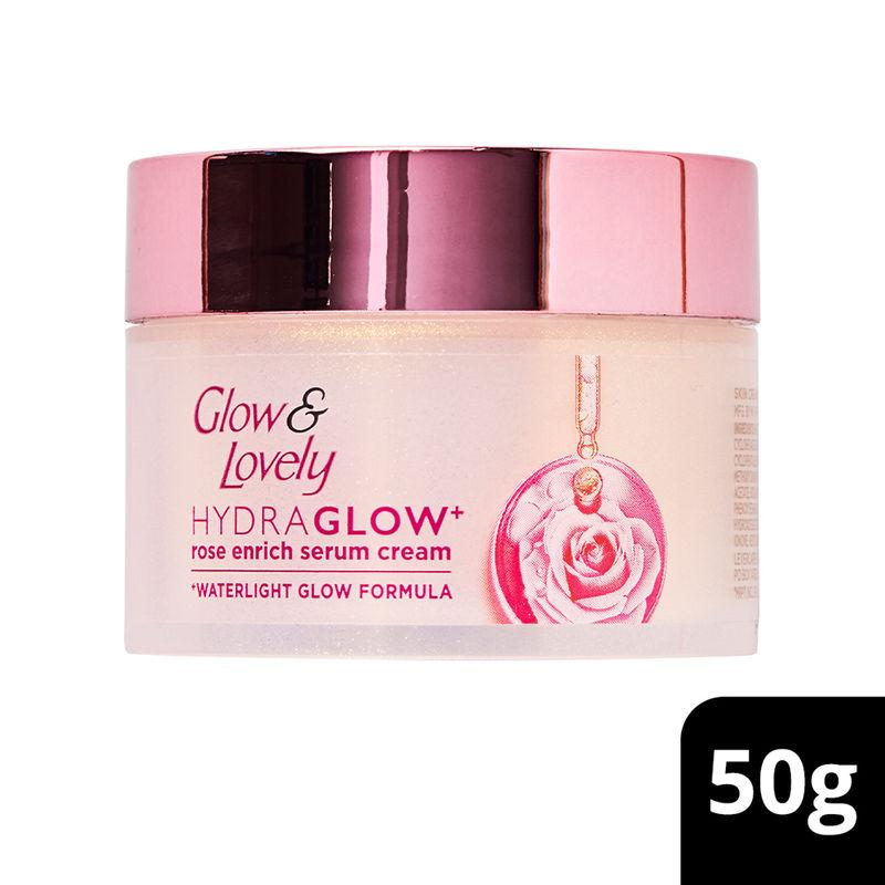 glow & lovely hydraglow rose enrich serum cream