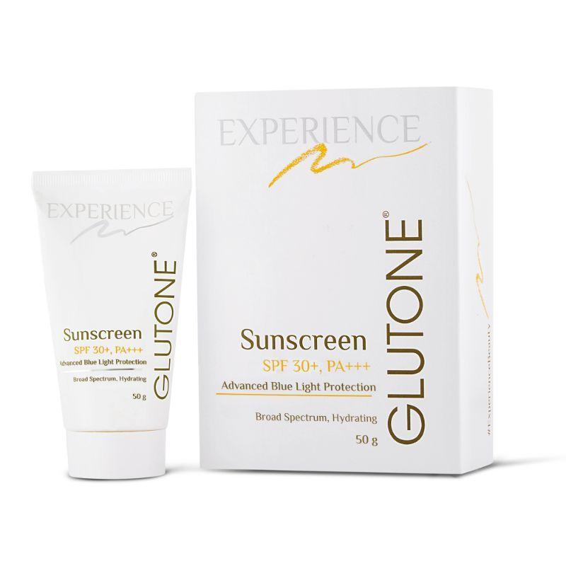 glutone sunscreen spf 30+ & pa+++ with advanced blue light protection
