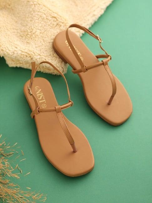 gnist women's beige back strap sandals