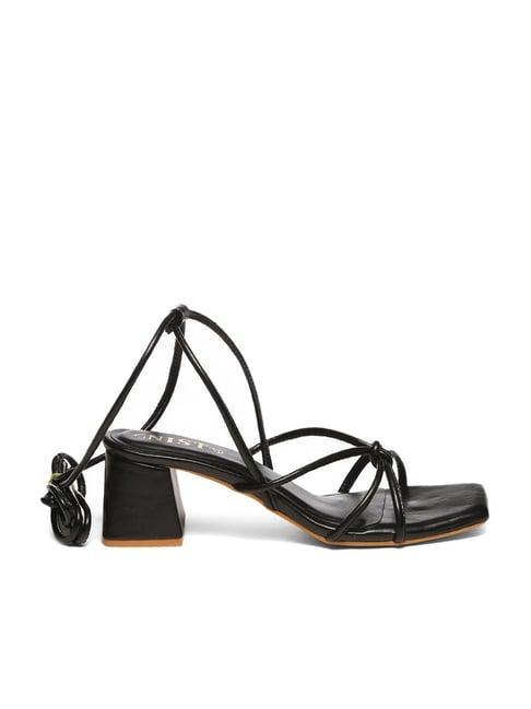 gnist women's black gladiator sandals