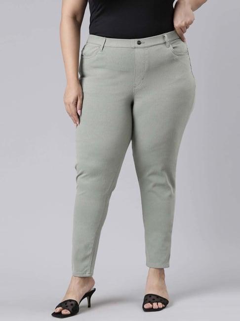go colors! dusty green mid rise jeggings