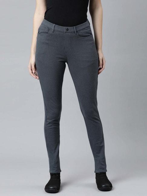 go colors! grey printed jeggings