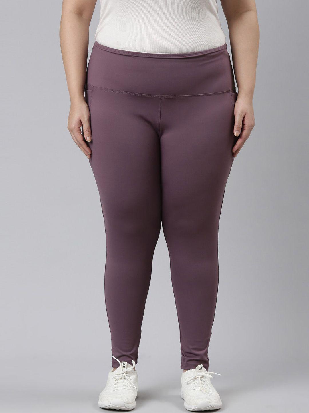 go colors plus size high-rise fitness tights