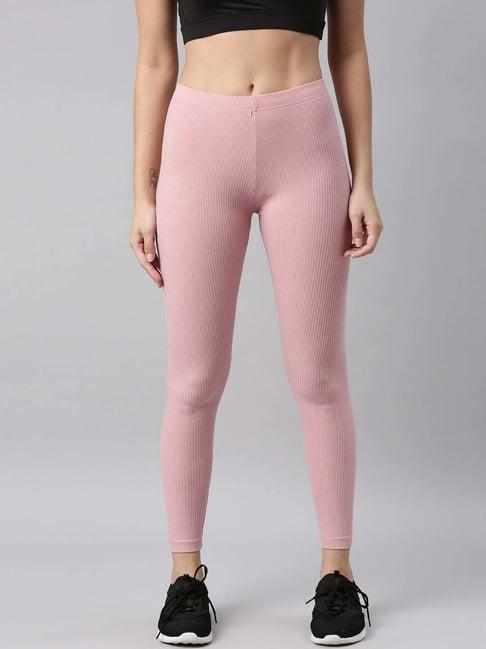 go colors! baby pink striped sports tights