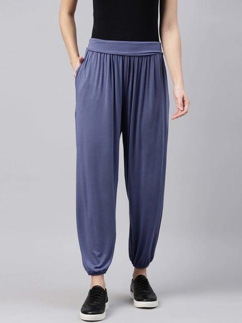 go colors! blue relaxed fit harem pants