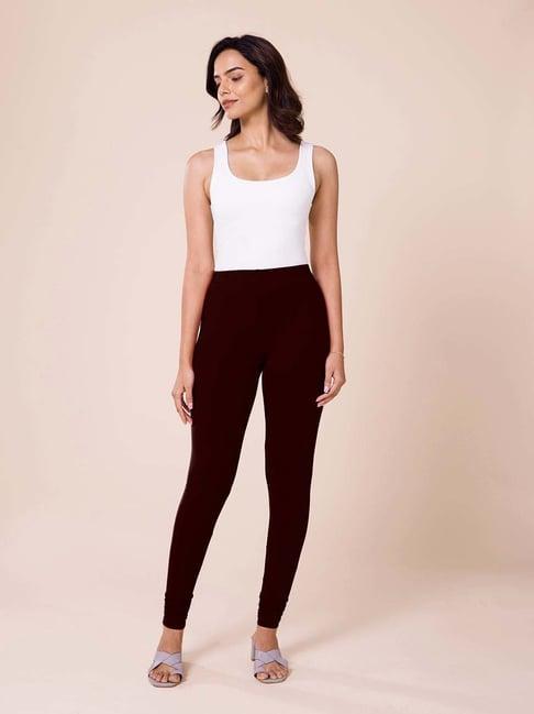 go colors! brown cotton leggings