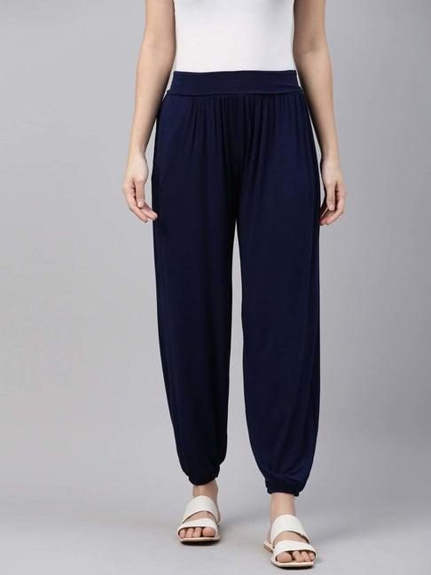 go colors! navy relaxed fit harem pants