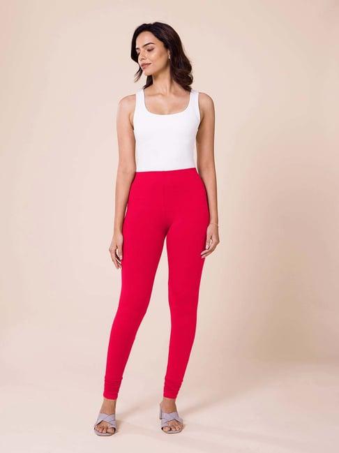go colors! pink cotton leggings