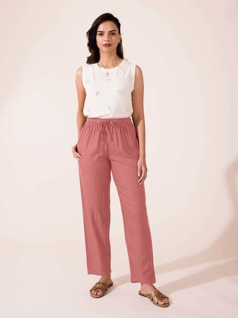 go colors! pink mid rise pants