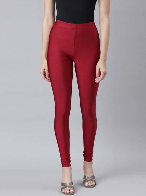 go colors! red slim fit leggings