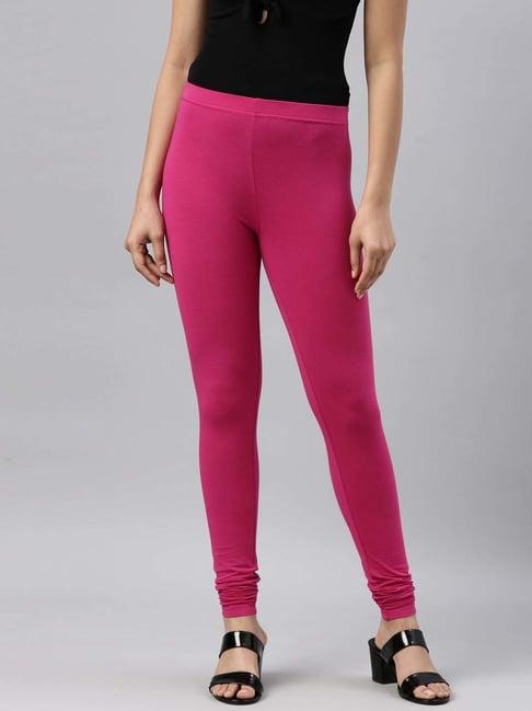 go colors! rose pink cotton leggings