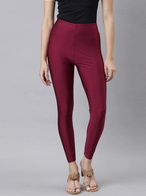 go colors! rose pink slim fit leggings