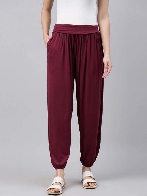 go colors! wine relaxed fit harem pants