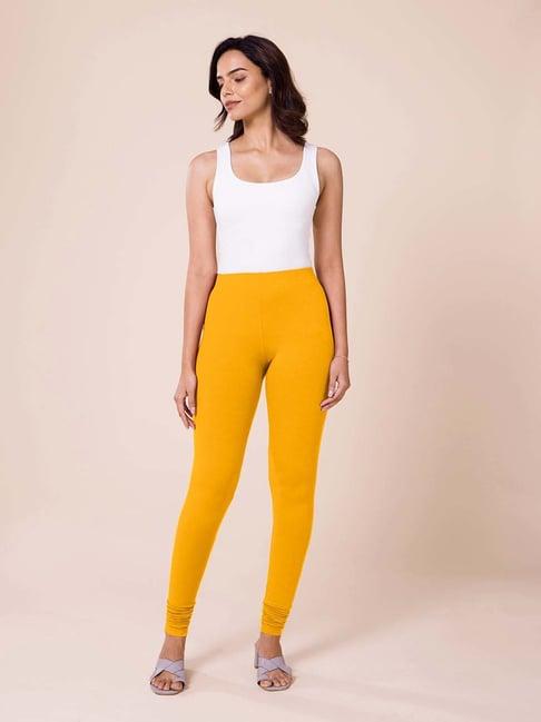 go colors! yellow cotton leggings