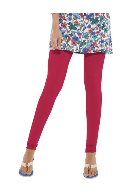 go colors fuchsia skinny fit churidar