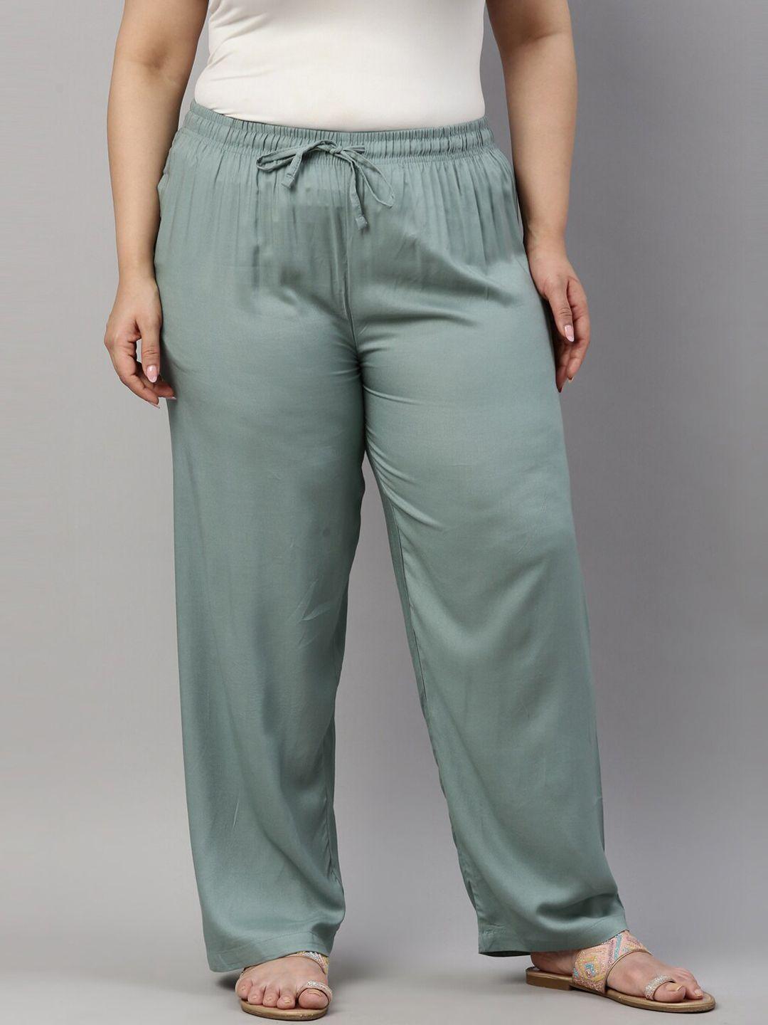 go colors women green trousers