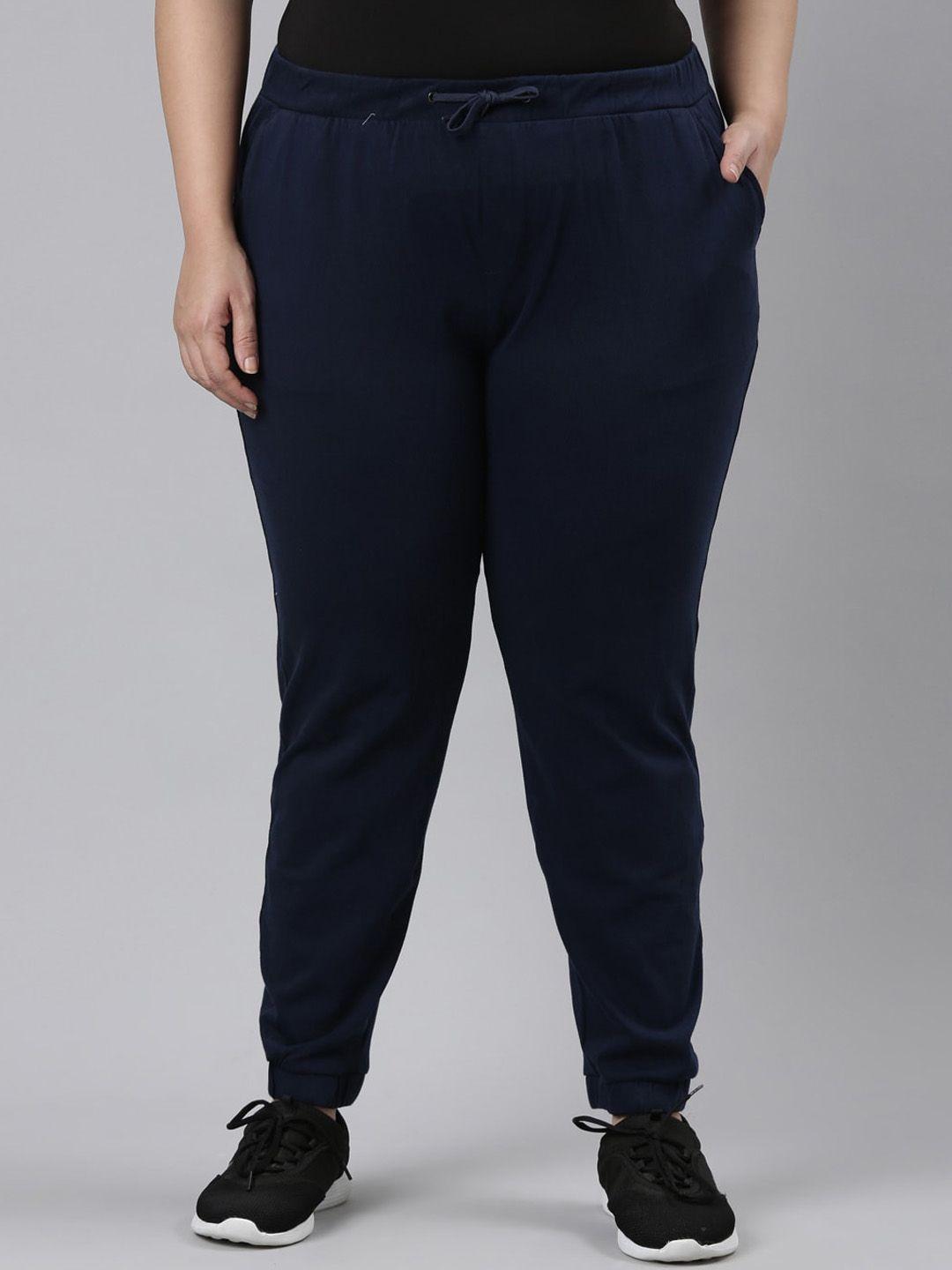 go colors women plus size mid-rise joggers