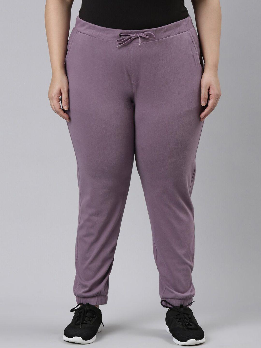 go colors women plus size mid-rise joggers