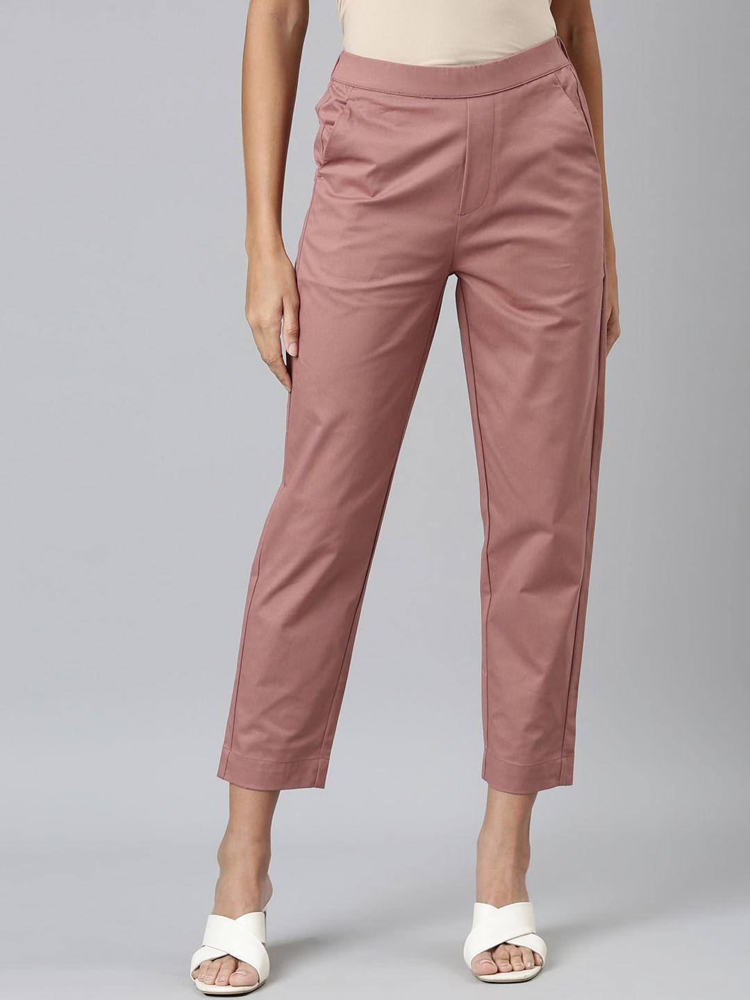 go colors women tapered fit trousers