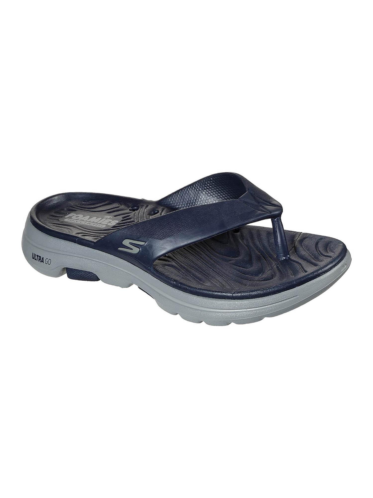 go walk 5 cabana navy blue slipper
