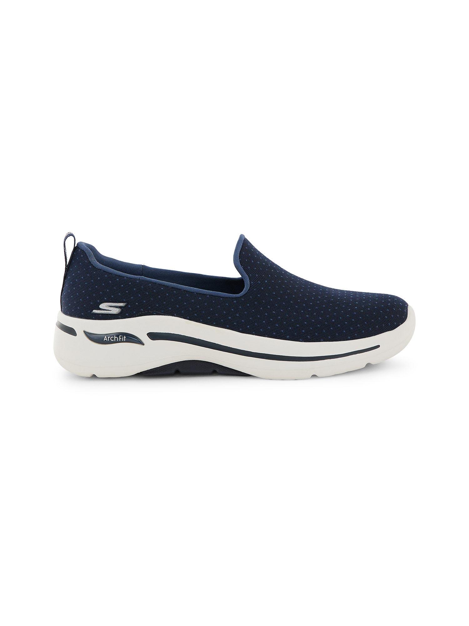 go walk arch fit - m navy blue slip-on