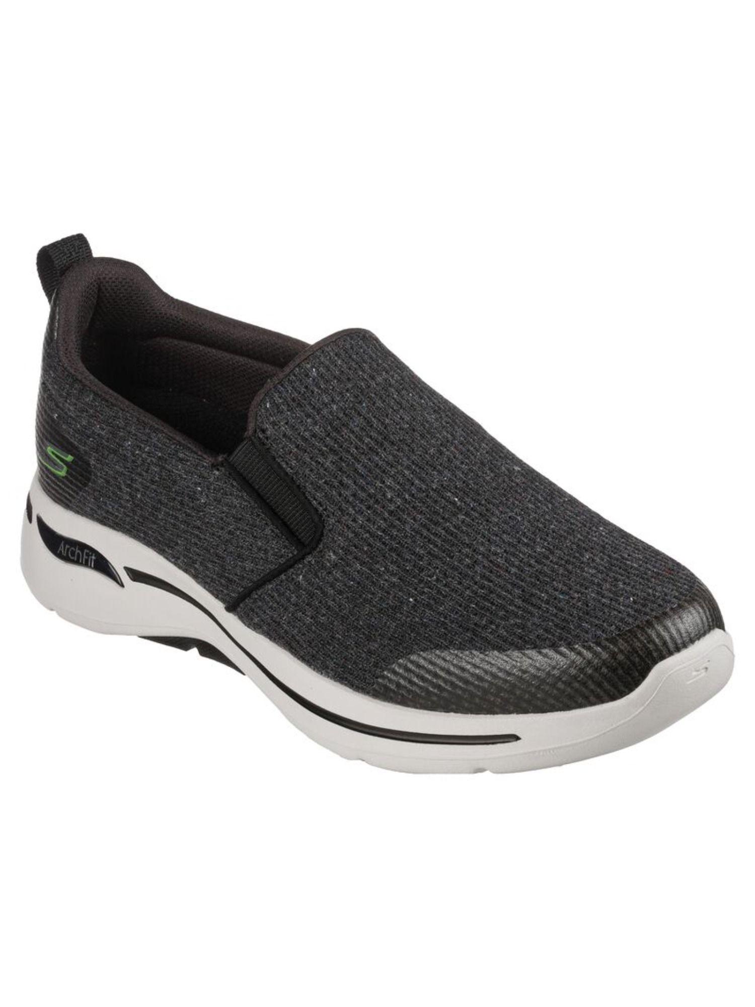 go walk arch fit - our earth black arch fit walking shoes