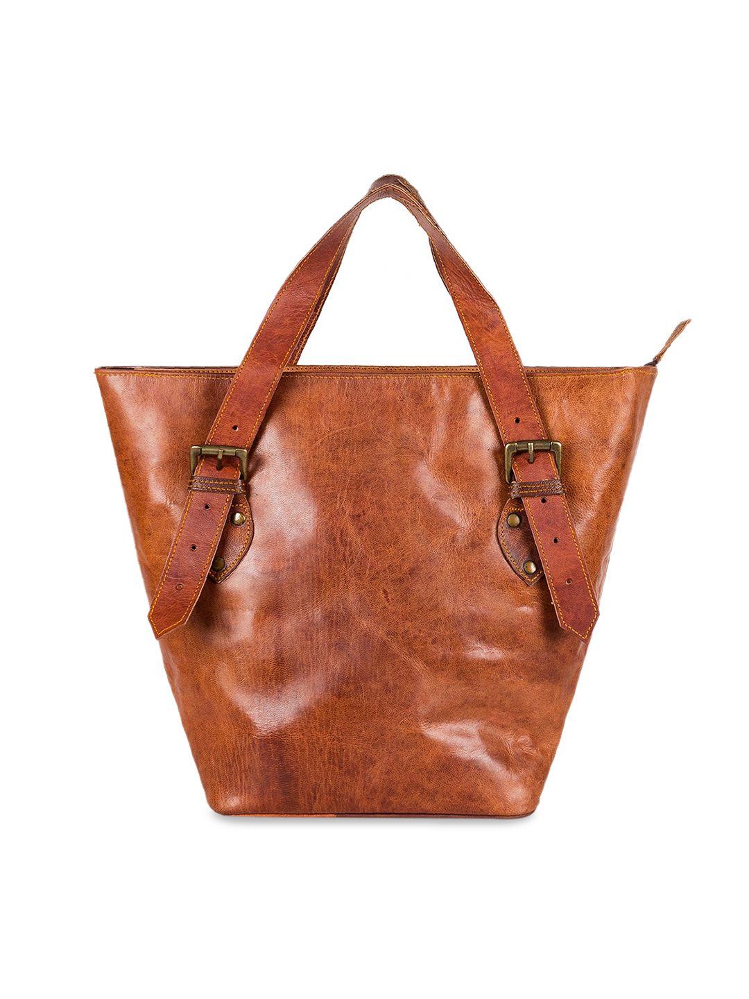 goatter leather oversized structured shoulder bag