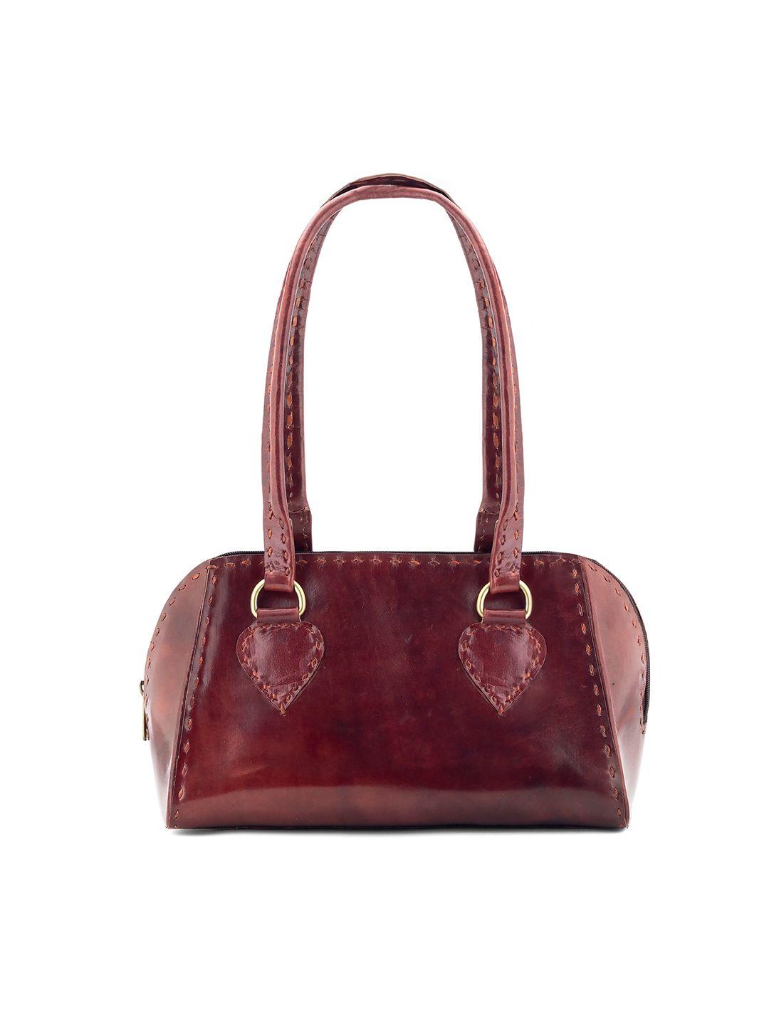 goatter leather structured shoulder bag