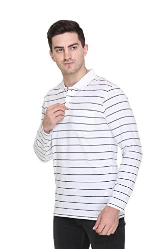 godfrey cotton white polo full mens t shirt size - large (l / 40)