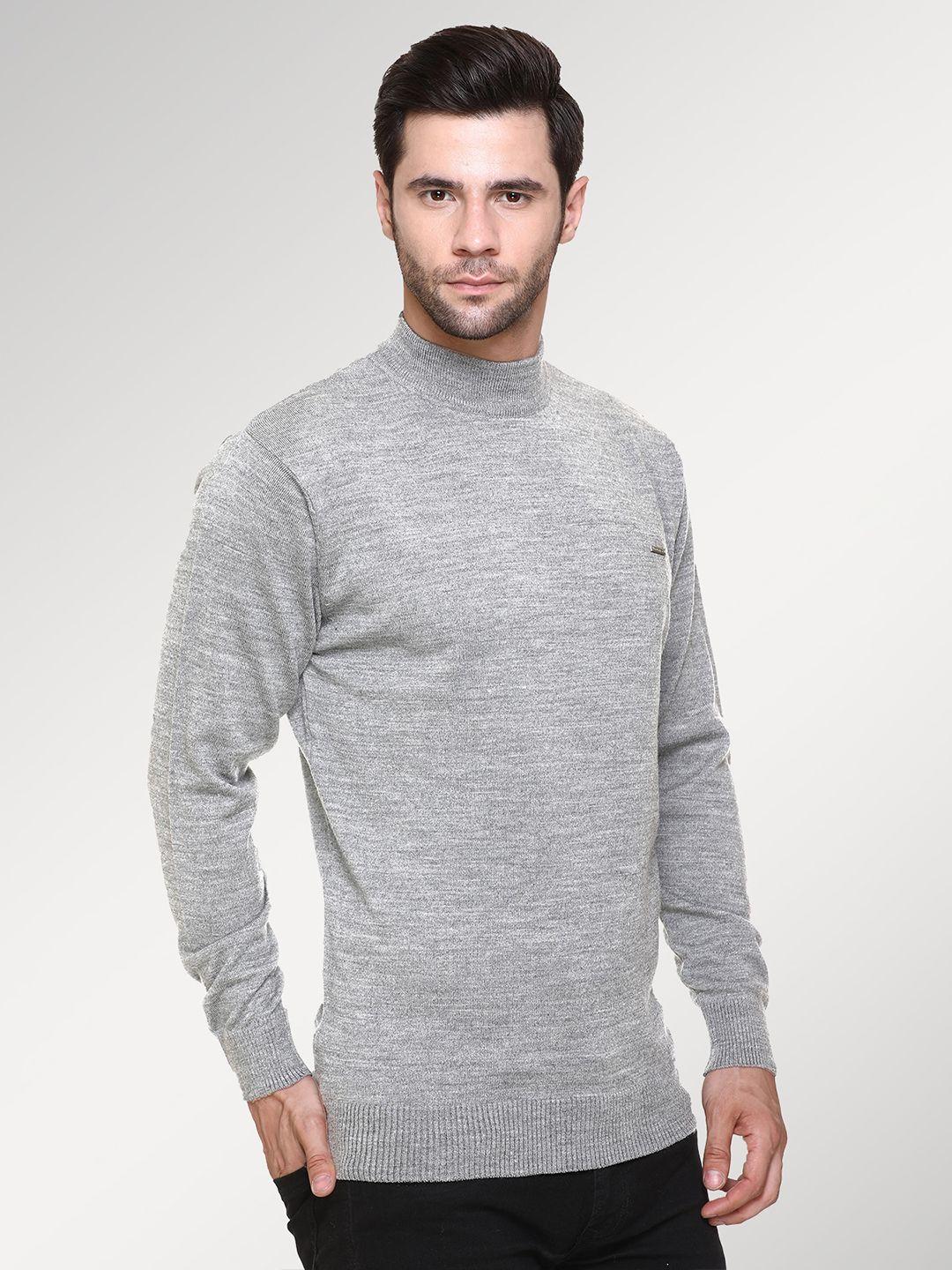 godfrey men grey woollen pullover