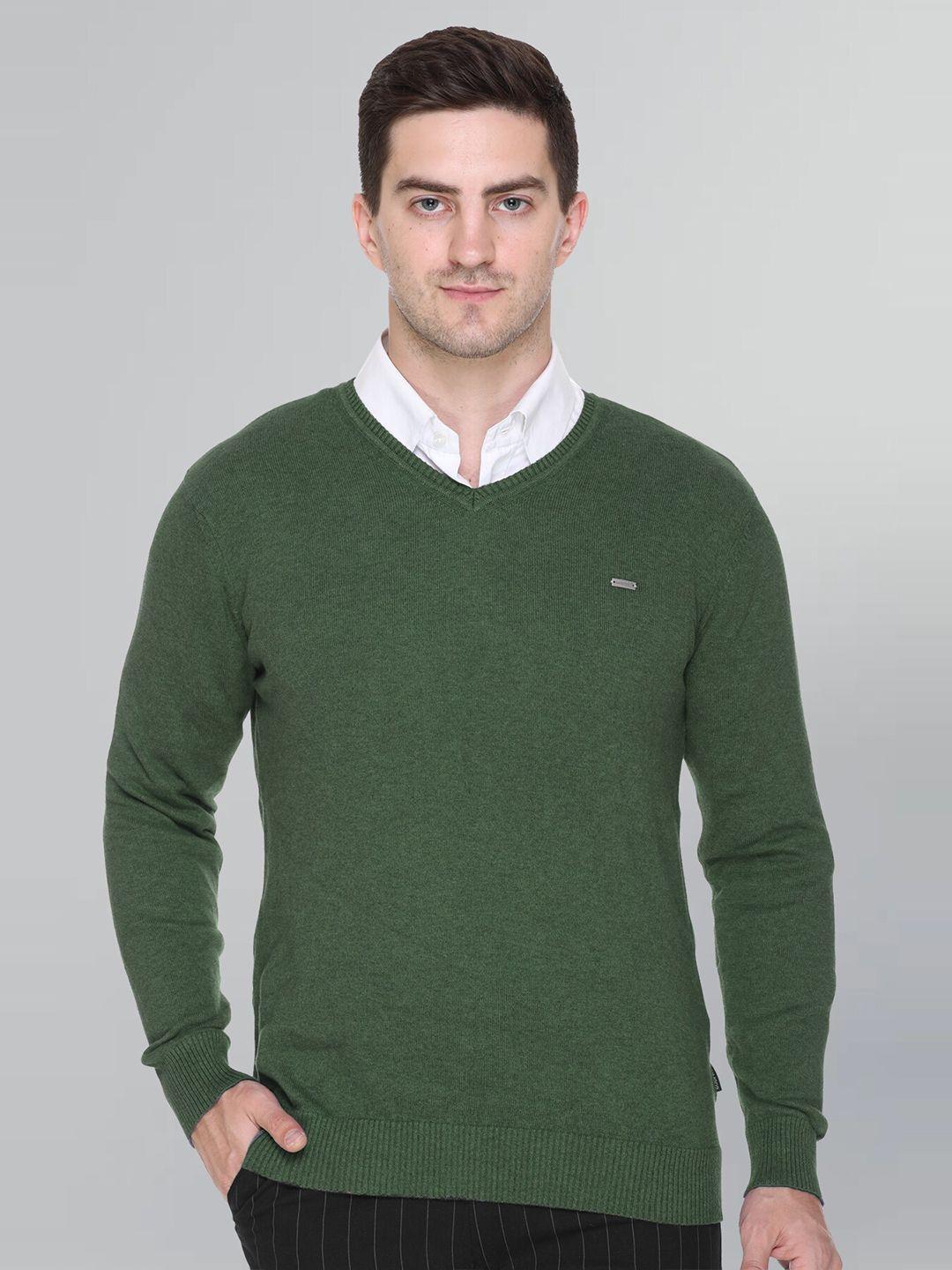 godfrey men olive green pullover