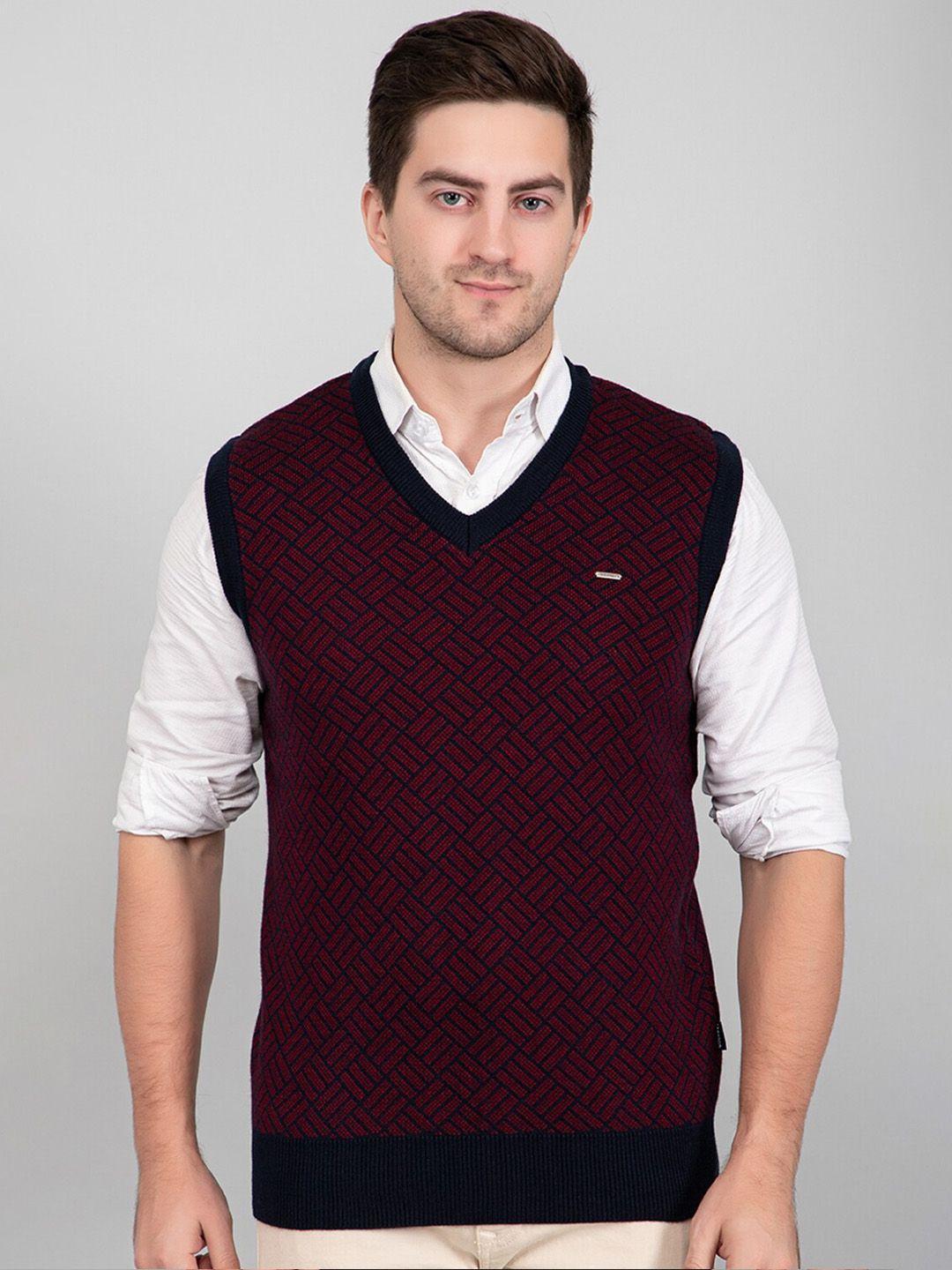 godfrey men v-neck wool sweater vest