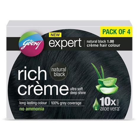 godrej expert creme natural black - pack of 4