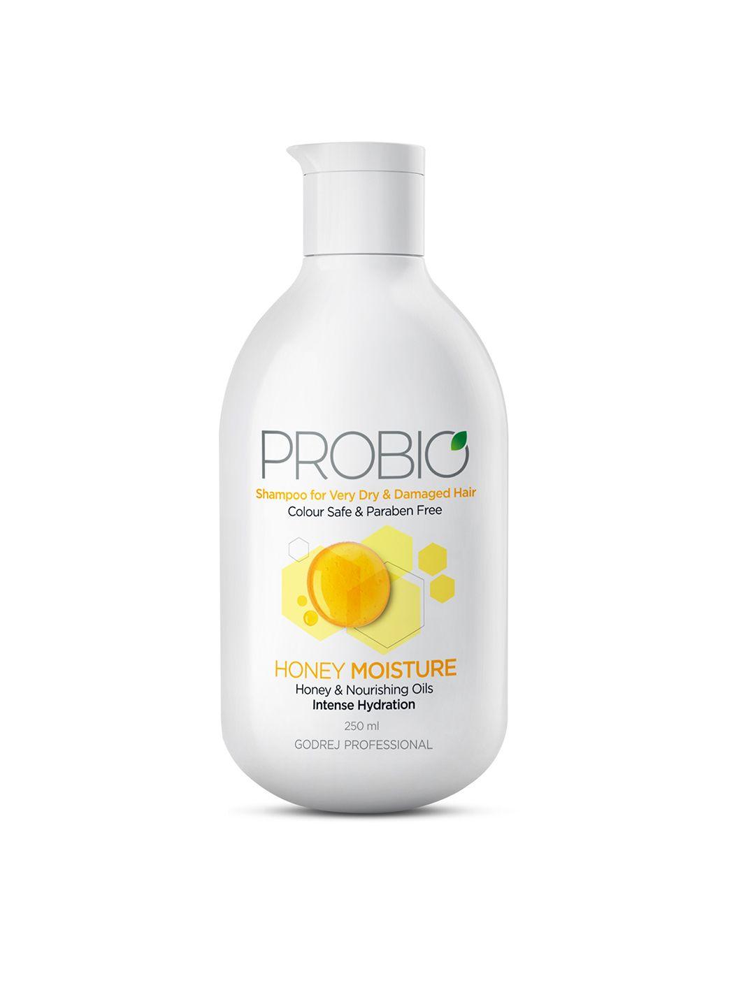 godrej professional probio honey moisture shampoo for intense hydration - 250 ml